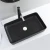 Import Wholesale Matt Black Color Luxury Countertop Above Counter Rectangle Wash Hand Basins Sink from China