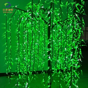 Wholesale outdoor Professional landscape artificial led weeping willow tree