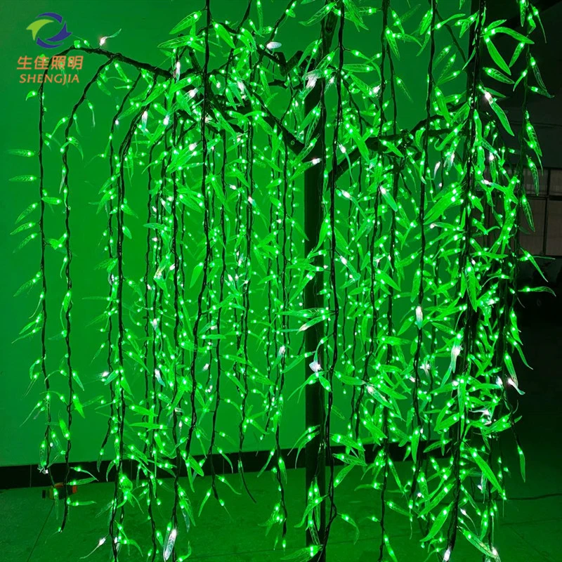 Wholesale outdoor Professional landscape artificial led weeping willow tree