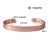 Import Wholesale Personalized Adjustable Cuff Bracelet Engraved Friendship Bangle Custom Copper Men Jewelry Bracelets from China