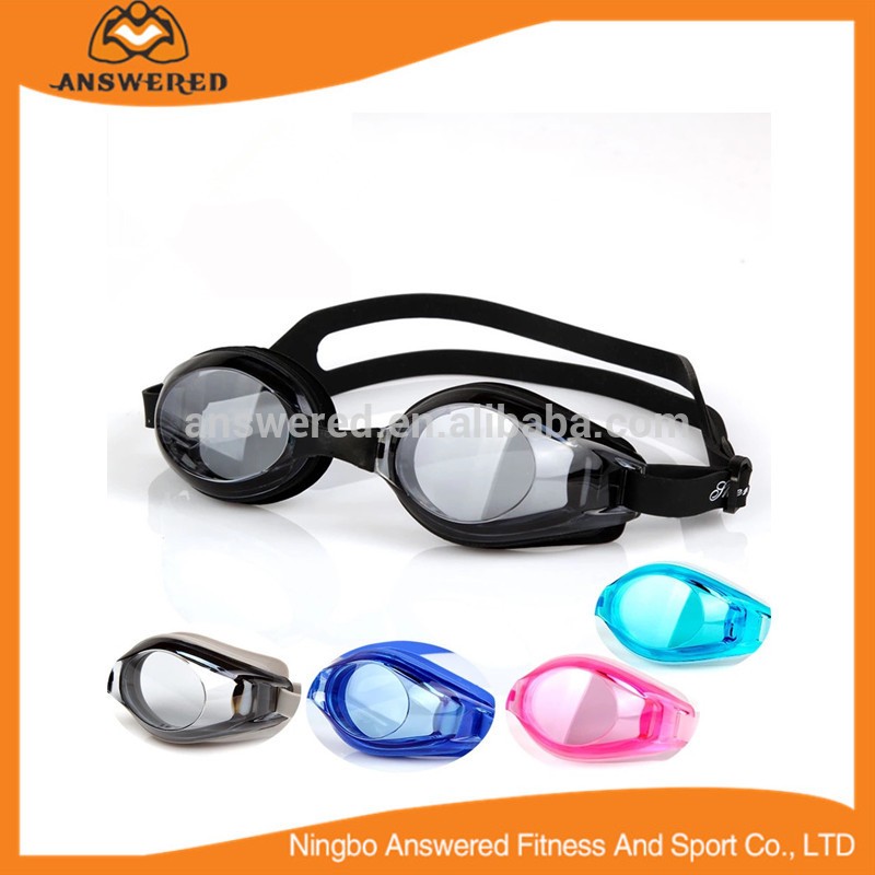 Wholesale Plating Adult Myopia Anti-fog Swimming Goggles