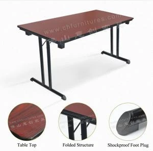 Wholesale rectangle HPL luxury office conference table with metal table legs, hotel executive office table