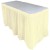 Import Wholesale Solid Color Ruffled Wedding Party Decorations Table Skirting Disposable Plastic Table Skirt from China