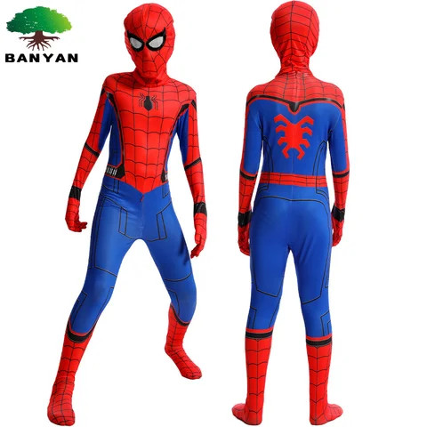 Wholesale Spider-Man Leotard Children Cosplay Bodysuit Cosplay Maillot Adult Tight Fitting Costumes Deadpool Jumpsuit