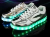 Wholesale stock men shoes outdoor glowing women LED causal shoes unisex 2015
