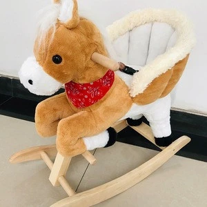 Wholesale unicorn vault design plush animal chair rocking animals