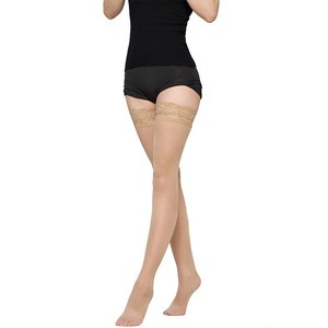 Wholesale women seamless leggings lace top thigh high tight stockings stay up leggings
