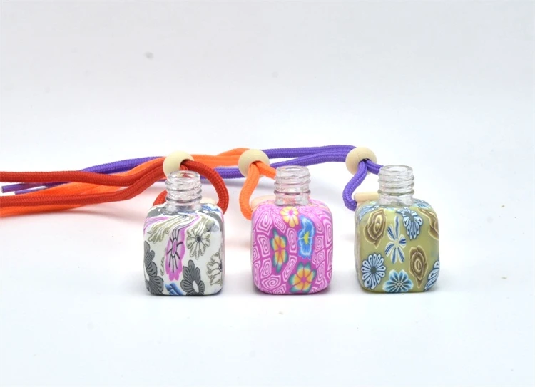 Wholesale wooden hanging 10ml car perfume bottle in stock