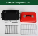 Wholesaler Hotspot Euro-American Good Quality Iron Steel Barbecue Grills Hamburger Oven Charcoal BBQ GRILL