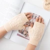 Winter New Fashion Multicolor Ladies Soft Fingerless Cashmere Gloves