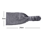 Women Men Unisex Sweat Stretchy Athletic Head wrap Yoga Headband