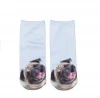 Womens Invisible Socks 3D Printed Cartoon Animal Dog Sublimation Patterns Ankle Hosiery