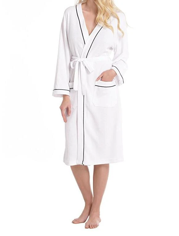 Manaweave Robe Buy Womens Waffle Weave Wrap Robe Kimono Bathrobe Belted Spa Bathrobe ...