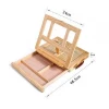 Wooden Easel Art Supply A3 A2 Portable Wood Desk Table Easel Wooden Artist Sketching Box Tabletop Easel with Drawer