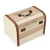 Import wooden piggy bank handmade children treasure chest money saving boxes from China
