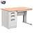 Wooden top cumpter table design metal drawer all steel office desk with cabinet