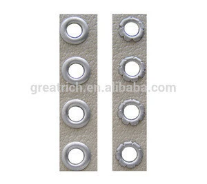 X1f2 Chinese supplier shoe eyelet machine rivets and eyelets to shoes eyeleting