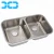 Import XHHL OEM design 50/50 double bowl kitchen inox 304 stainless steel sink from China