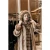 Import XuXin 2019 oem Women&#039;s fashion clothing long plus size denmark coffee suede fur winter coat with hat fur collar from China