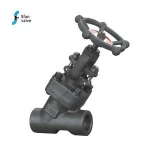 Y-pattern Forged Steel  SW End Steam Globe Valve Handwheel Price