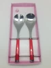 Yangjiang Factory, Salad server set with ABS handle, Spoon and fork, Stainless steel