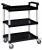 Import YD Hardware Black/Gray Color Utility Cart with Three Shelves from China