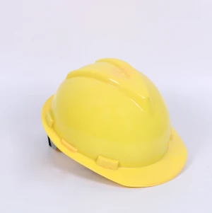 Yellow Color High Quality New PE material with Chin Strap Wokshop Workers Wearing Hard Hat Safety Helmet