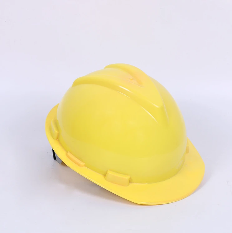 Yellow Color High Quality New PE material with Chin Strap Wokshop Workers Wearing Hard Hat Safety Helmet