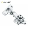 YOUDO Factory Price Hydraulic Buffering Half Overlay Cabinet Iron Hinge Soft Closing Custom Furniture Fittings