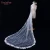 Import YouLaPan V82 Newest Design Vintage 3 meter Long One Layer Bridal Veil With Flowers Comb Charming Wedding Veil Lace And Perals from China