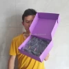 YR-23 Factory Wholesale box for clothing packaging foldable black mailer box white black flat fold packing shipping boxes