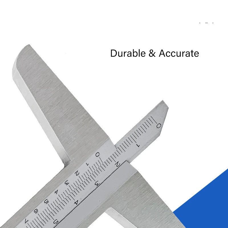 0-200mm Depth Vernier Caliper 0.02mm Steel Metric Gauge Micrometer Depth Measuring Tools