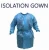 Import isolation gown 50gsm from USA