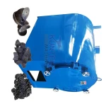 Industrial branches firewood stick coconut shells horizontal carbonization furnace，bamboo charcoal powder making machine