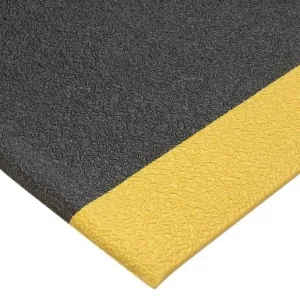 Yellow Borders Pvc 2x3Ft Anti Fatigue Foam Mat Bark Surface