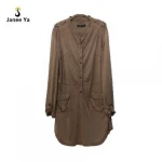 Suede dress in camel
