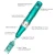 Import electrical microneedle therapy system adjustable derma pen with cartridge from China