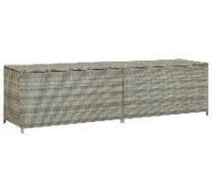 vidaXL Storage Chest  Polyethylene Rattan 78.7 in x 19.7 in x 23.6 in