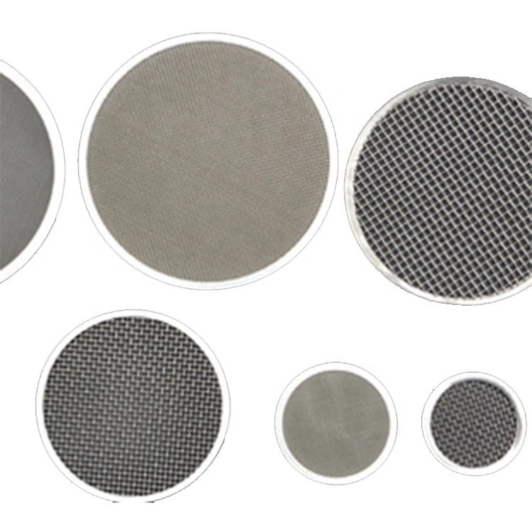 0.2 0.5 1 2 3 5 6 Micron 8 10 25 100 Micron Round Screen Stainless Steel Filter Mesh Disc