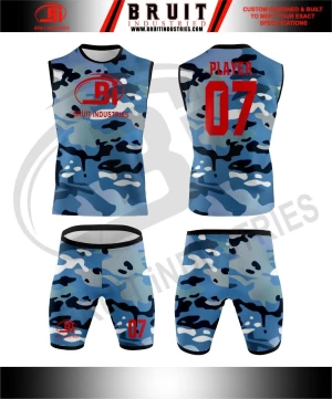 7v7 set OEM sublimation print custom team compression suit 7 on 7 uniform