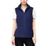 Custom Ladies Lightweight Warmth Comfort Work Staff Uniform Windproof Sleeveless Polar Fleece Vest