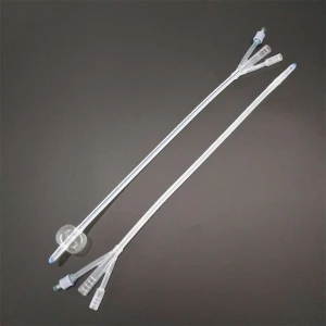 2 way and 3 way silicone foley catheter