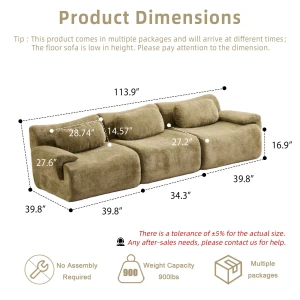 Compression Wave Sofa