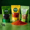 Custom Food Grade Plastic Bags Stand up Pouches for Dry Food Herbs and Spices