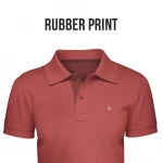 Men Polo Buber Print T-Shirt