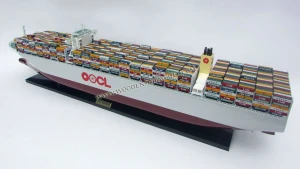 OOCL GERMANY CONTAINER SHIPS - WOODEN TANKER MODEL