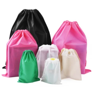 Custom manufacturer polypropylene drawstring bag for promotion/gift/advertising non woven bag