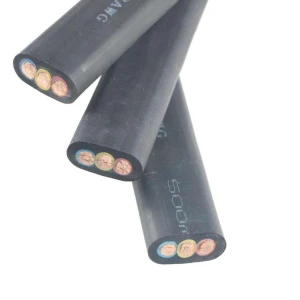 JHS/TML/N-RD3*35mm² Rubber sheath Flat Submersible Pump Cable CCC Certificate