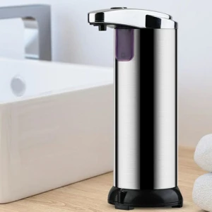 304 Stainless Steel Automatic Soap Dispenser Desktop Standing 280ml Liquid Dispenser Wholesale