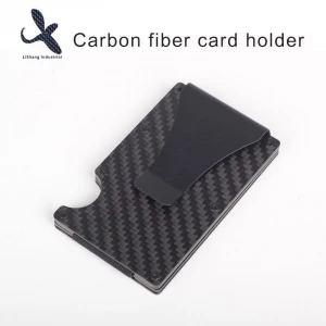 Metal Wallet/RFID Blocking Credit Card Holder/Slim Carbon fibre Card Case for Travel and Wor
